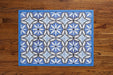 etúHOME Ivory and Denim Caltagrione Rug, Small 3