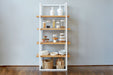 etúHOME Pantry Shelf Unit White with Natural Shelves 1