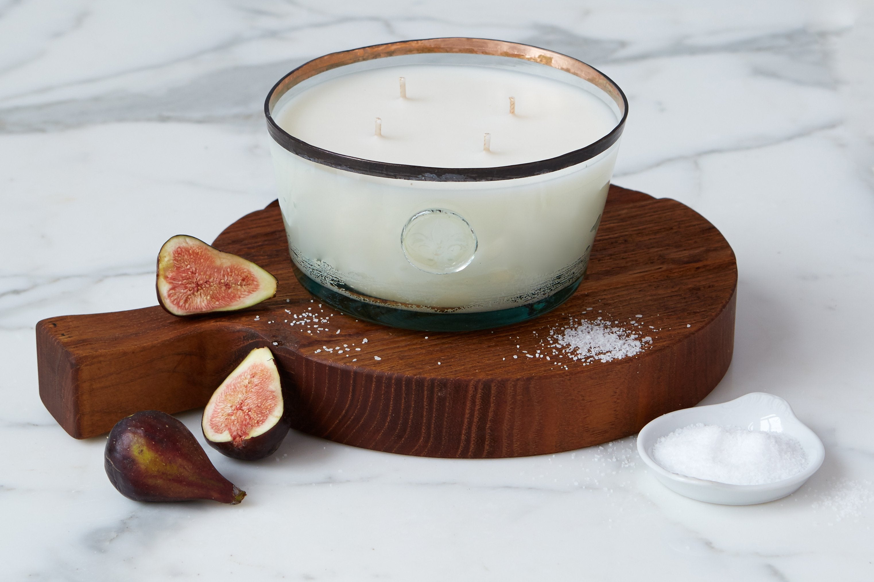 Porto Vecchio Fig Leaf and Sea Salt Candle, Large