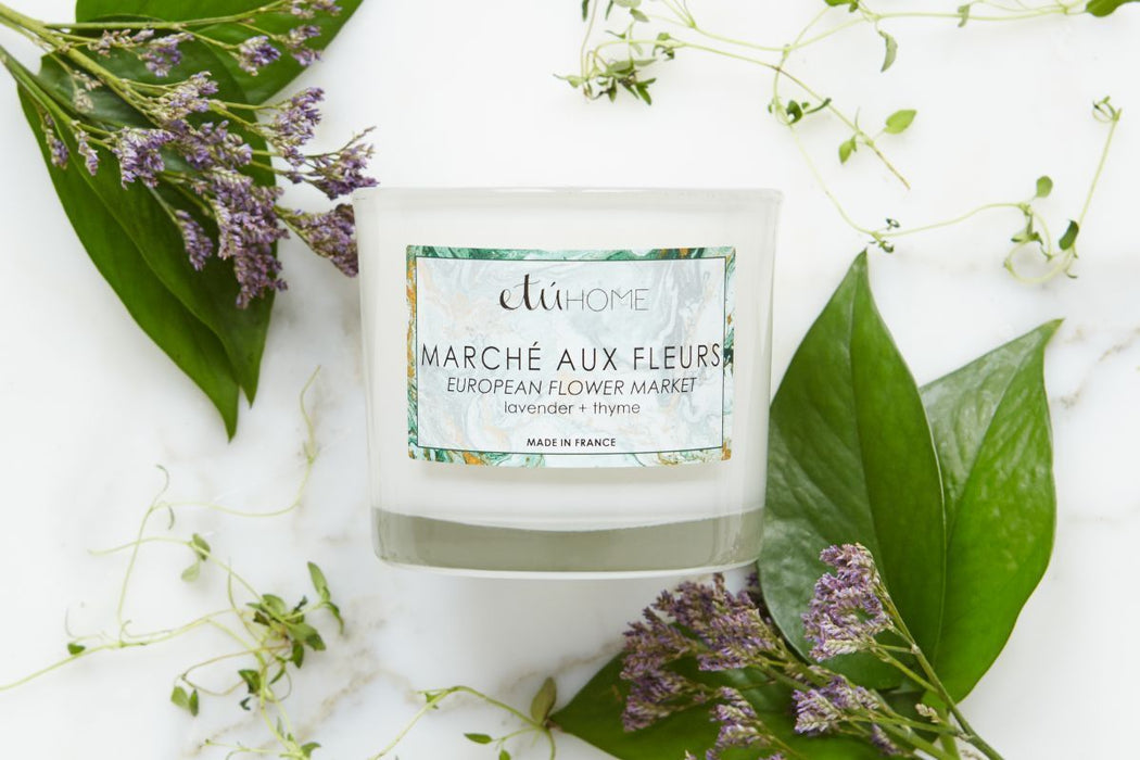 etúHOME Flower Market Lavender and Thyme Candle -4