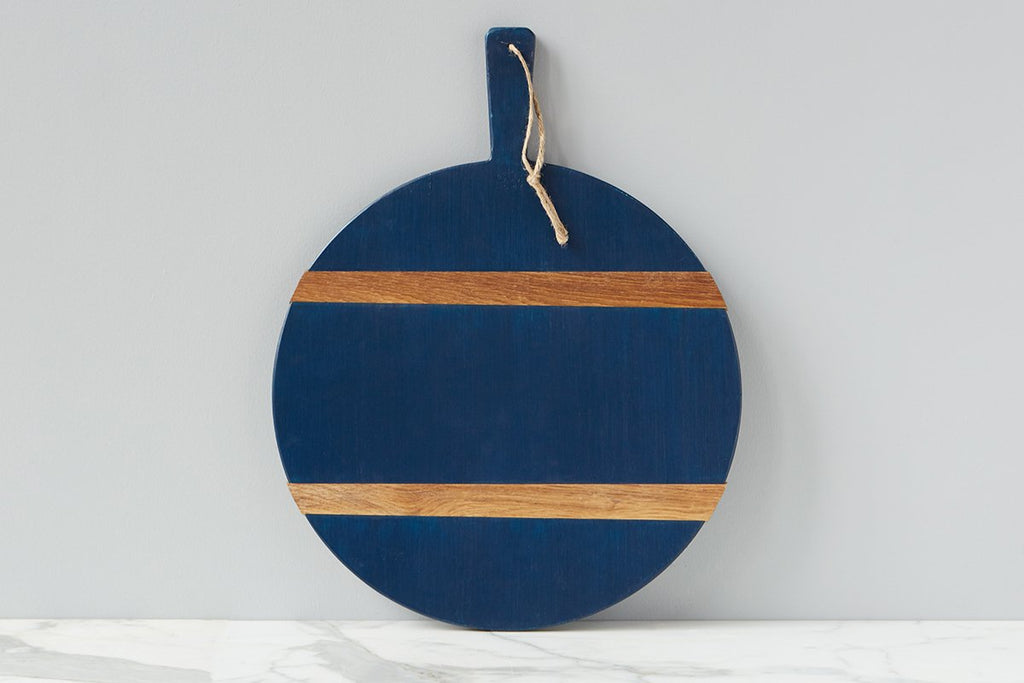 etúHOME Navy Round Mod Charcuterie Board, Medium - 1