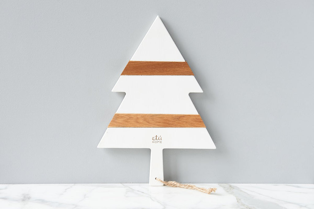 etúHOME White Mod Tree Charcuterie Board, Small -1