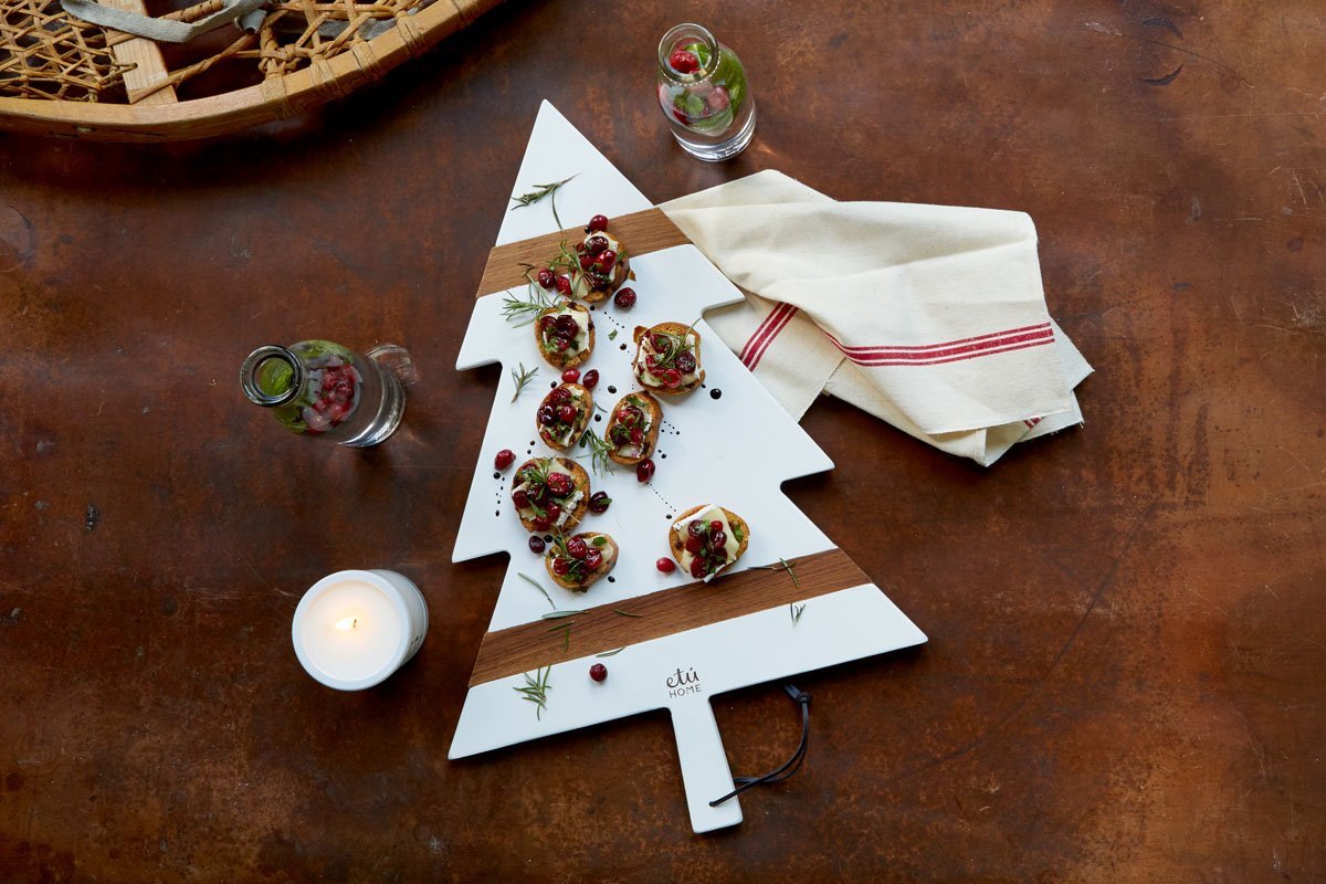 etúHOME White Mod Tree Charcuterie Board -1